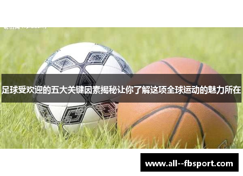 足球受欢迎的五大关键因素揭秘让你了解这项全球运动的魅力所在